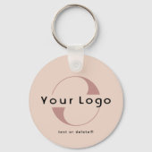 2 kant-en-klare Logo- en QR-code voor blinde bedri Sleutelhanger (Voorkant)