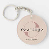 2 kant-en-klare Logo- en QR-code voor blinde bedri Sleutelhanger (Voorkant)