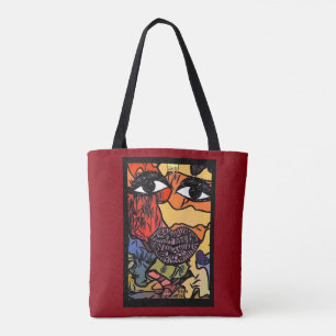 2 kanten aan elk verhaal... tote bag