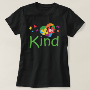 2 kanten Autisme Bewustzijn Wees aardig Puzzel Stu T-shirt