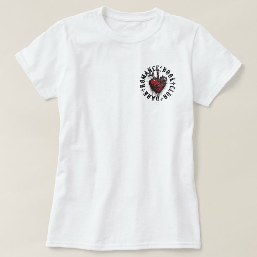 2 kanten Dark Romance Book Club Smut Reader Gift T-shirt (Design voorkant)