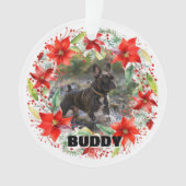 2-kantjes Pet Memorial Kerst Ornament (voorkant)