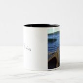 2 kayaks, Relax & Geniet Tweekleurige Koffiemok (Center)