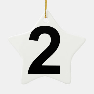 2 KERAMISCH ORNAMENT