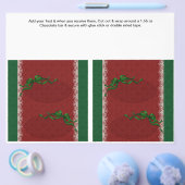 2 Kerst Custom Hersheys Candy Bar Verpakkingen Flyer (Enkel)