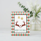 2 kerstavond feestdagenkaart (Staand voorkant)