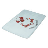 2 kerstavond rendiersprinkhaan badmat (Gekanteld)