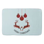2 kerstavond rendiersprinkhaan badmat (Voorkant)