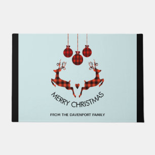 2 kerstavond rendiersprinkhaan deurmat