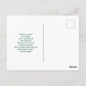 2 kerstavond — Robuust — stijlvol bedankt Briefkaart (Achterkant)