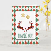 2 kerstavond — Robuust — stijlvol bedankt Kaart (Gele Bloem)