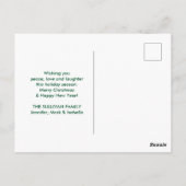 2 kerstavond roomend stijlfeestdag briefkaart (Achterkant)