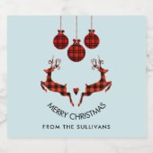 2 kerstavond schokkende stijl bier etiket (Enkel label)