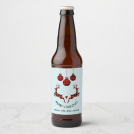 2 kerstavond schokkende stijl bier etiket