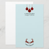 2 kerstavond schokkende stijl briefpapier (Voorkant / Achterkant)