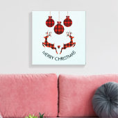 2 kerstavond schokkende stijl canvas afdruk (Insitu (Woonkamer))