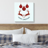 2 kerstavond schokkende stijl canvas afdruk (Insitu (Slaapkamer))