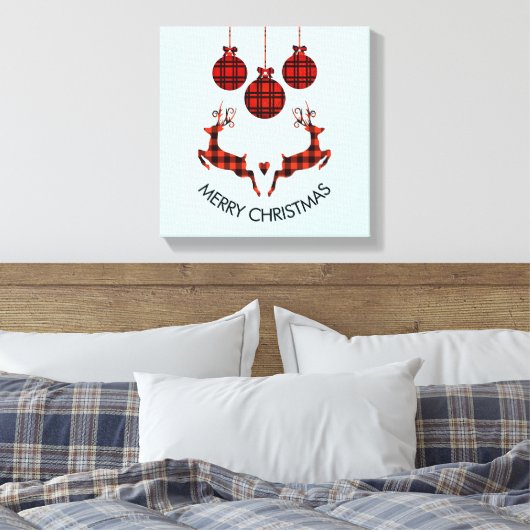 2 kerstavond schokkende stijl canvas afdruk (Insitu (Slaapkamer))