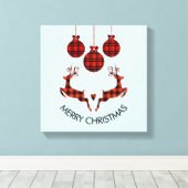 2 kerstavond schokkende stijl canvas afdruk (Insitu (Houten vloer))