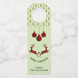 2 kerstavond schokkende stijl flessenhanger
