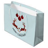 2 kerstavond schokkende stijl groot cadeauzakje (Achterkant Gekanteld)