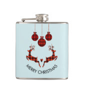 2 kerstavond schokkende stijl heupfles (Voorkant)