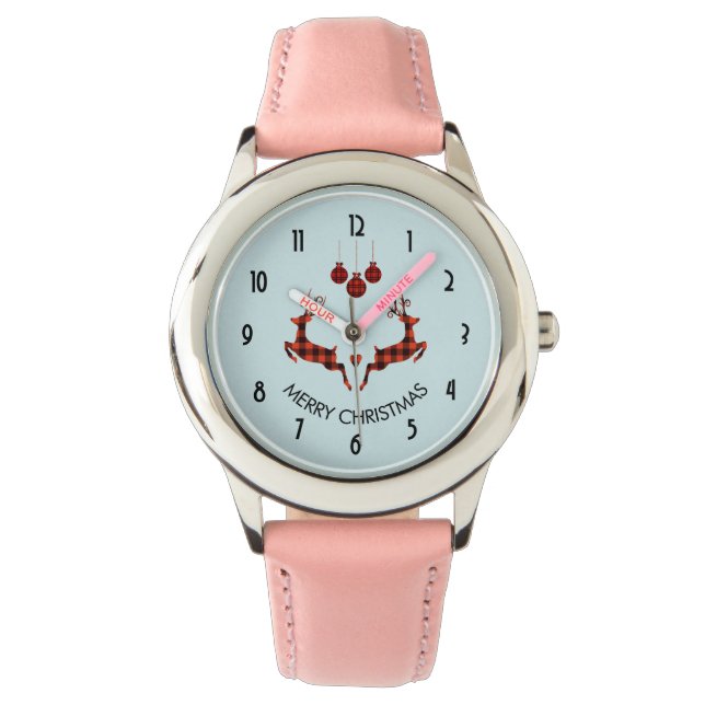 2 kerstavond schokkende stijl horloge (Voorkant)