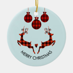 2 kerstavond schokkende stijl keramisch ornament