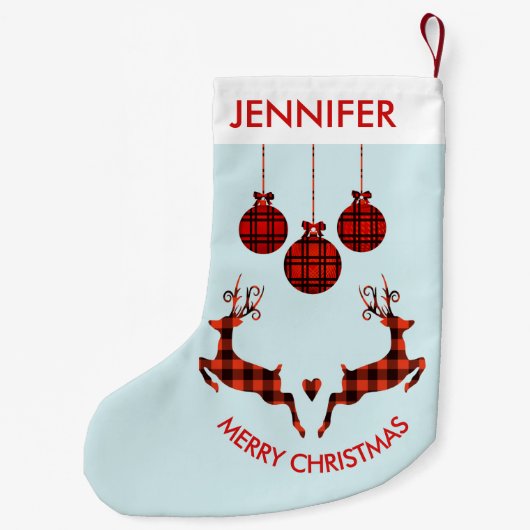 2 kerstavond schokkende stijl kleine kerstsok (Achterkant)