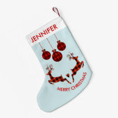 2 kerstavond schokkende stijl kleine kerstsok (Achterkant (Hangend))