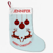 2 kerstavond schokkende stijl kleine kerstsok (Voorkant)