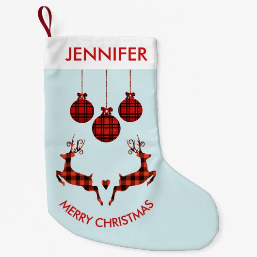 2 kerstavond schokkende stijl kleine kerstsok (Voorkant)