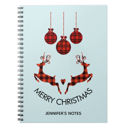 2 kerstavond schokkende stijl notitieboek (Voorkant)