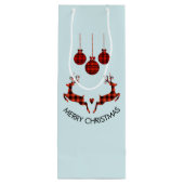 2 kerstavond schokkende stijl wijn cadeautas (Achterkant)