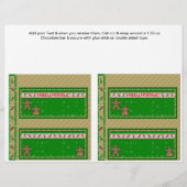 2 kerstfeestdagen - Aangepaste Snoep-balkpannen Flyer (Voorkant)