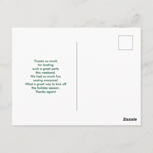 2 Kerstherten Springend in Rustieke Stijl Dankjewe Briefkaart (Achterkant)