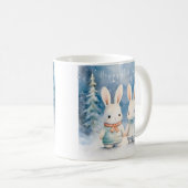 2 kerstkonijnen koffiemok (Voorkant rechts)