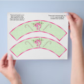 2 kerstsnoepsnoepjes Aangepaste snoepkoeken Flyer (Hand)