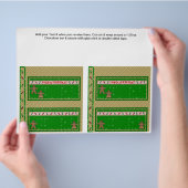 2 kerstvakantie aangepaste snoepjes verpakkingen flyer (Hand)