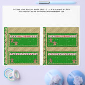 2 kerstvakantie aangepaste snoepjes verpakkingen flyer (Enkel)