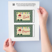 2 kerstzout en pepper Shaker Wrappers Flyer (Hand)