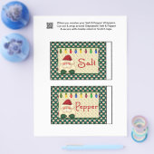 2 kerstzout en pepper Shaker Wrappers Flyer (Enkel)
