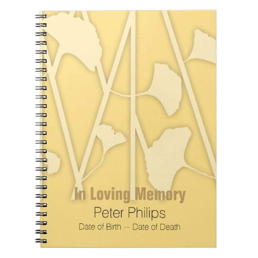 2 Kies Achtergrond Kleur Memorial Guest Book Notitieboek (Voorkant)