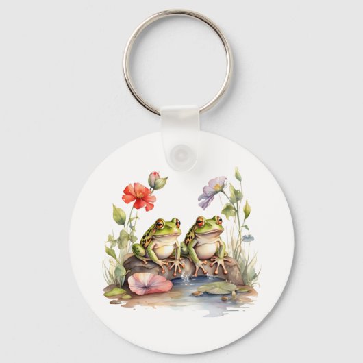 2 Kikkers Sleutelhanger (Voorkant)