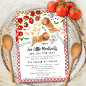 2 kleine gehaktballetjes zijn op weg naar tweeling kaart