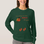 2 kleine kalkoenen tweeling moeder-to-be Thanksgiv T-shirt (Voorkant)