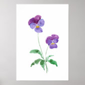 2 kleine paarse waterverf poster (Voorkant)