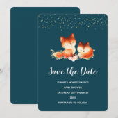 2 Kleine rode koeien Save The Date (Voorkant / Achterkant)