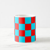 2 Kleur Geruit Vierkant Patroon Koffiemok (Center)