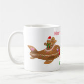 2 Kleurrijke Gingerbread Airplane Cartoons Koffiemok (Links)